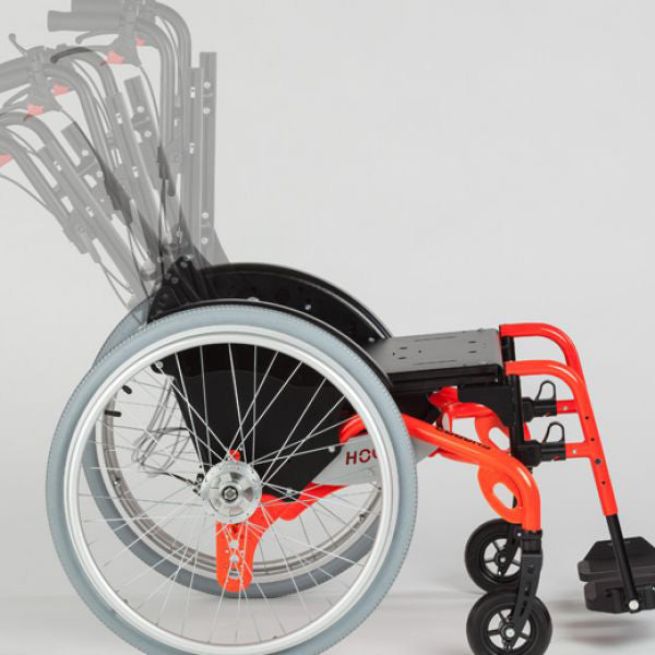 Adjustable pediatric wheelchair with tilt