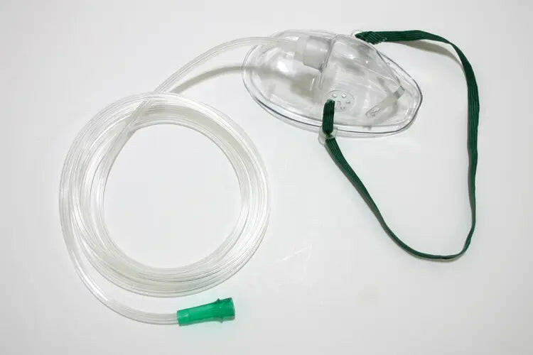 Oxygen Mask (Pack of 5) – Clear PVC Medical Oxygen Mask for Home