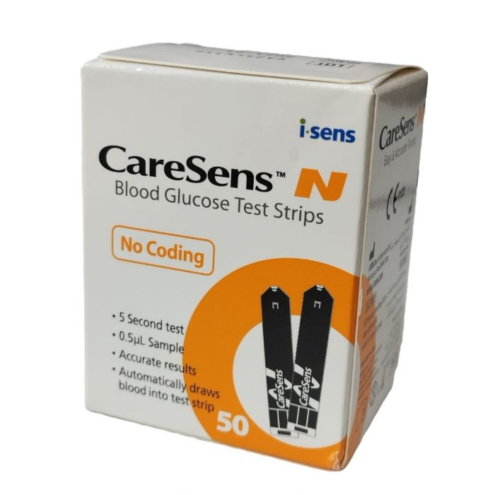 CareSens N Glucometer Strips – 50pcs Pack for Fast, Accurate Readings