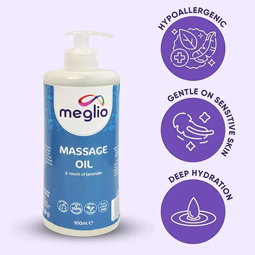 Hypoallergenic Massage Oil with a hint of lavender - 500ml
